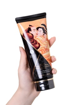 Съедобный массажный крем Shunga Необычные поцелуи Миндальная сладость - 200 мл