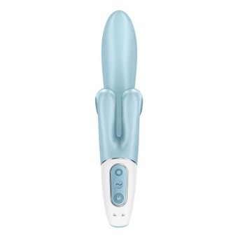Вибратор с двойным клиторальным стимулятором Satisfyer Touch Me голубой