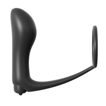 Анальная вибро-пробка с эрекционным кольцом Pipedream Ass-Gasm Cockring Vibrating Plug