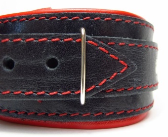 Ошейник с красным подкладом 