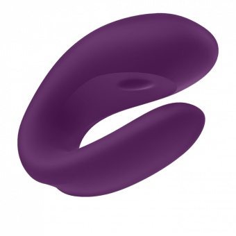 Вибратор для пар с управлением от приложения Satisfyer Double Joy фиолетовый