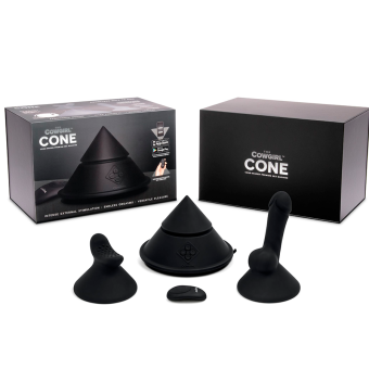 Конусный вибромассажер Cowgirl Cone с 2 насадками