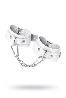 Белые узкие наручники-браслеты со скруглёнными углами