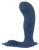 Синий вибростимулятор простаты Vibrating Butt Plug - 11,7 см.