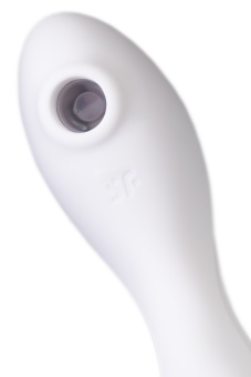 Вибратор с вакуумной стимуляцией Satisfyer Curvy Trinity 5+ и управлением от приложения белый