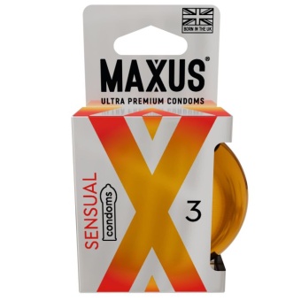 Анатомические презервативы Maxus Sensual №3 с кейсом