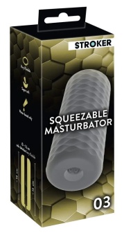 Серый мастурбатор Squeezable Masturbator 03