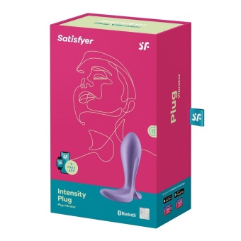 Анальная пробка Satisfyer Intensity Plug с управлением от приложения фиолетовая