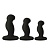 Набор небольших вибровтулок Nexus G-Play+ Trio черный
