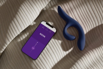 Вибратор для стимуляции точки G и клитора We-Vibe Nova 2 синий