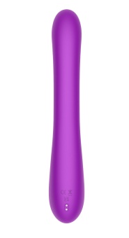 Фиолетовый вибратор-кролик с вращающимся шариком