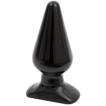 Пробка анальная большая Butt Plugs Smooth Classic Large чёрная - 14 см