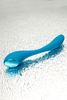 Гибкий вибратор Satisfyer G-Spot Flex 5+ с управлением от приложения голубой