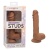 Фаллоимитатор с мошонкой на присоске Dual Density Silicone Studs 13 см коричневый