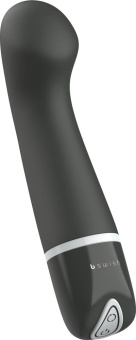 Черный вибратор с изгибом Bdesired Deluxe Curve - 15,2 см