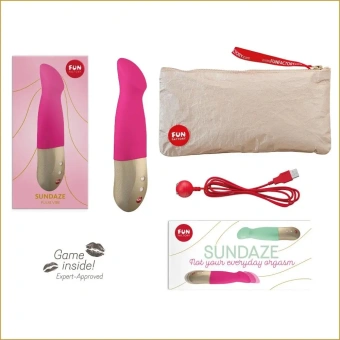 Пульсатор-вибратор для точки G Fun Factory SUNDAZE розовый