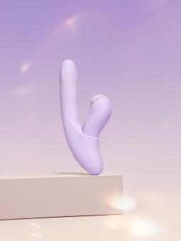 Вибратор со стимулятором клитора Svakom DuoGlow с приложением лиловый