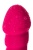 Розовый рельефный вибростимулятор точки G - 16 см.