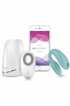 Гибкий вибратор для пар We-Vibe Sync Aqua мятный