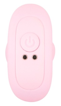 Розовая анальная пробка с вибрацией Cuties Vibrating Mini Butt Plug - 8 см.