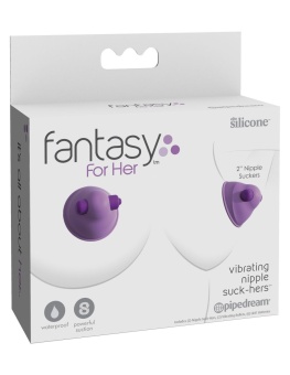 Фиолетовые вибростимуляторы на соски Pipedream Vibrating Nipple Suck-Hers