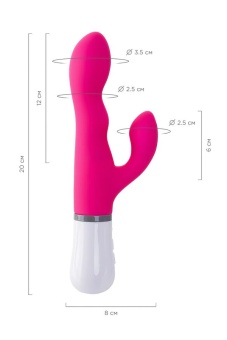 Управляемый со смартфона вибратор-кролик Lovense Nora розовый