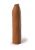Кофейная насадка-удлинитель Uncut Silicone Penis Enhancer - 17,8 см.