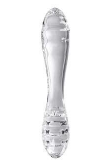 Двухсторонний стеклянный фаллоимитатор Satisfyer Dazzling Crystal 1 прозрачный