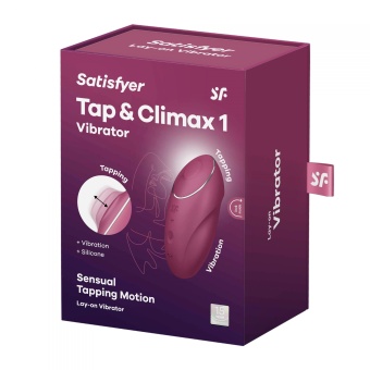 Клиторальный вибратор с функцией жидкого воздуха Tap Climax 1 бордовый