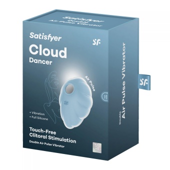 Вакуумный вибростимулятор Satisfyer Cloud Dancer голубой