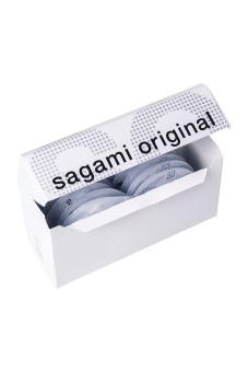 Ультратонкие полиуретановые презервативы Sagami Original 002 размера L 10 шт