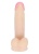 Реалистичный фаллоимитатор с нежно-розовой головкой - 18,5 см.