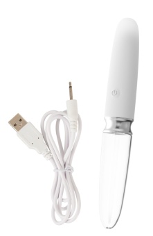 Двусторонний вибратор Orion Straight LED - 17,7 см