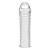 Текстурированная насадка на пенис Clear Textured Penis Enhancing Sleeve Extension - 16,5 см.
