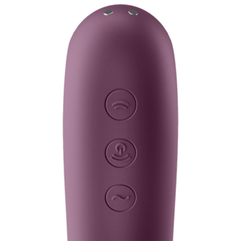 Вакуумно-волновой вибратор с приложением Satisfyer Dual Kiss фиолетовый