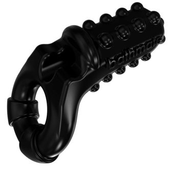 Эрекционное кольцо для пар с вибропулей Bathmate Vibe Ring Tickle чёрное