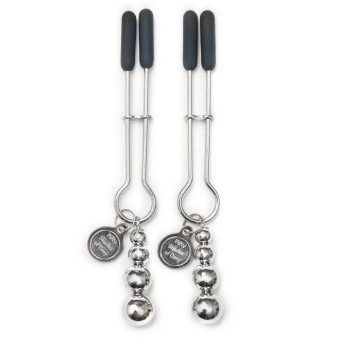 Зажимы на соски '50 оттенков серого' Pinch Adjustable Nipple Clamps