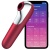Вакуумный стимулятор с вибрацией и приложением Satisfyer Dual Love красный