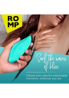 Небольшой клиторальный вибратор Romp Wave Lay-On бирюзовый