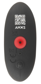 Черная расширяющаяся анальная пробка с вибрацией RC Inflatable Expander Plug with Vibration