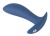 Синяя анальная втулка с вибрацией Vibrating Butt Plug - 12 см.
