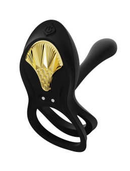 Черное эрекционное виброкольцо Bayek с пультом ДУ