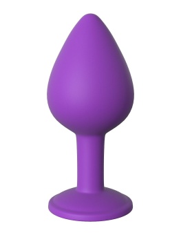 Анальная пробка со стразом Her Little Gem Medium Plug средняя фиолетовая