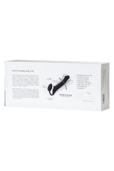 Безремневой страпон Bendable Strap-on-me S 24 см чёрный