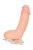 Вибратор реалистик на присоске с мошонкой Toyfa Realstick Elite телесный - 18,5 см