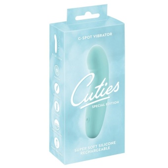 Вибратор Cuties G-Spot для точки G бирюзовый