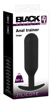 Утяжеленная анальная пробка Anal Trainer большая - 17,5 см