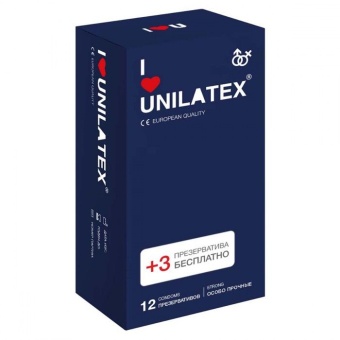 Сверхпрочные презервативы Unilatex Extra Strong - 12 шт