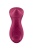 Бордовый вибратор с движущимся шариком Exciterrr