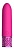 Розовая перезаряжаемая вибропуля Imperial - 10 см.